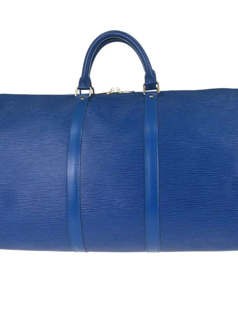 Louis Vuitton Blue Epi Keepall 50 Travel Handbag M42965 VI0915 197960